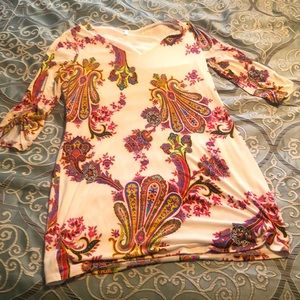 Colorful knee length dress